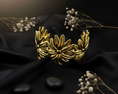 The Golden Bloom Cuff