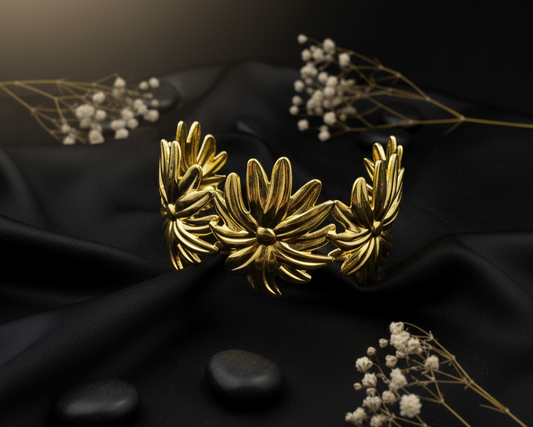 The Golden Bloom Cuff