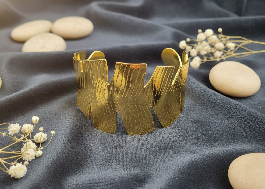 The Feathered Radiance Cuff (For Delicate Hands)