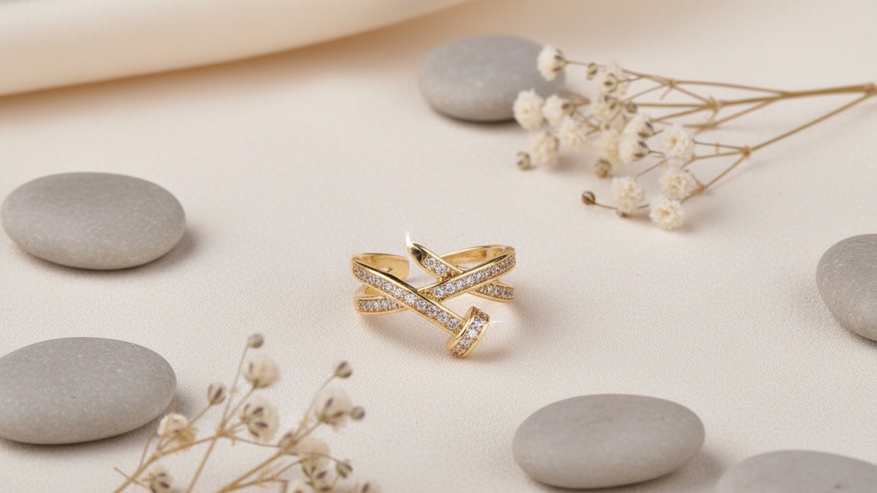 Intertwined Sparkle Band