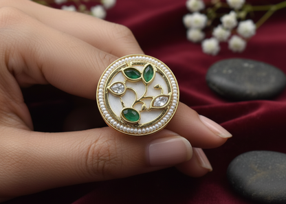 Heritage Elegance Cocktail Ring