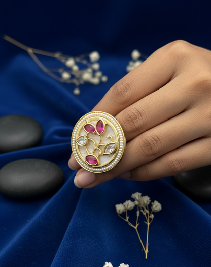 Heritage Elegance Cocktail Ring