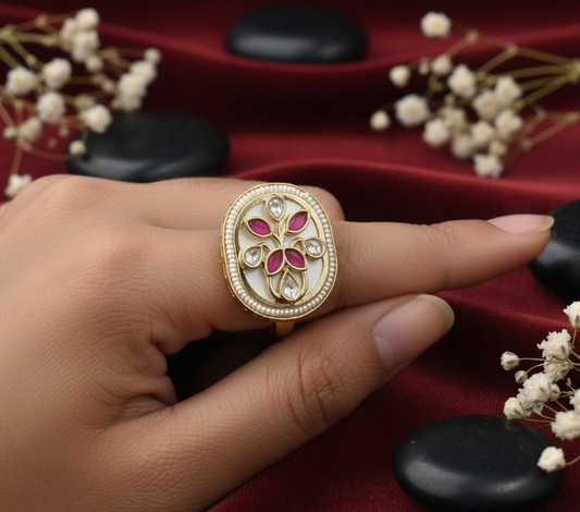Regal Bloom Cocktail Ring