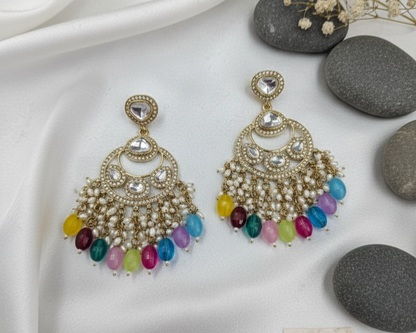 Pastel Dream Chandbali Earrings