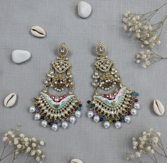 Enamel Delight Drop Earrings