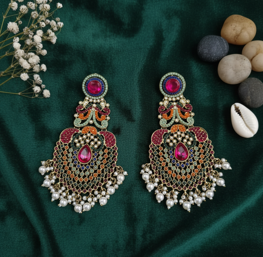 Royal Gemstone Empress Earrings