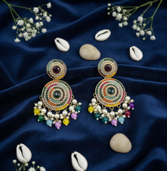 Vibrant Fiesta Drop Earrings