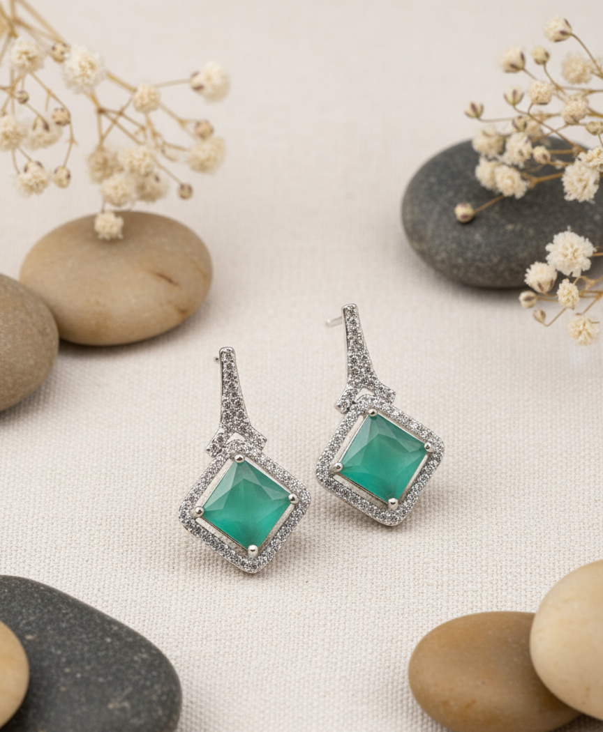 Lumina Square Drop Earrings