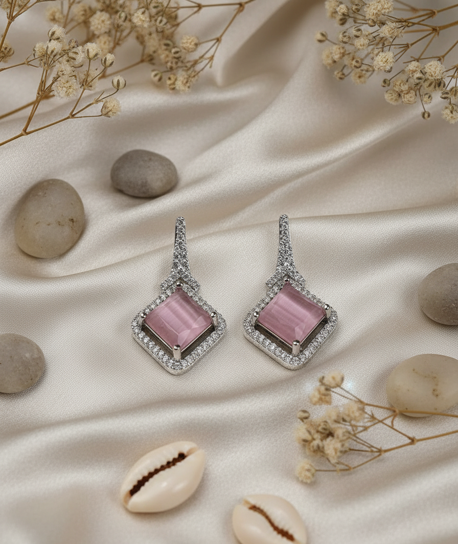 Lumina Square Drop Earrings