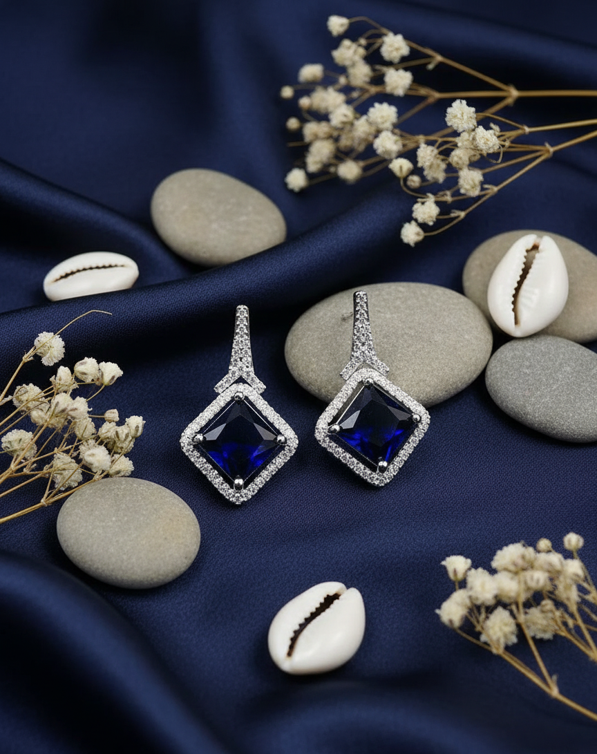 Lumina Square Drop Earrings