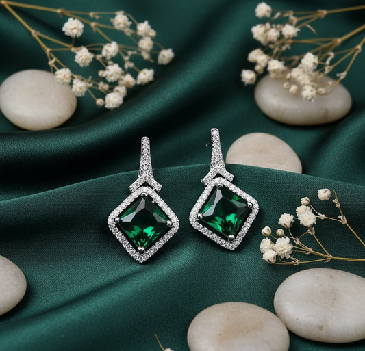 Lumina Square Drop Earrings