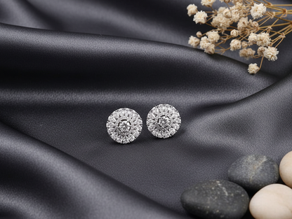 Stellar Bloom Diamond Studs