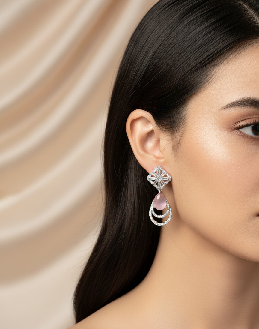 Royal Teardrop Sapphire Danglers