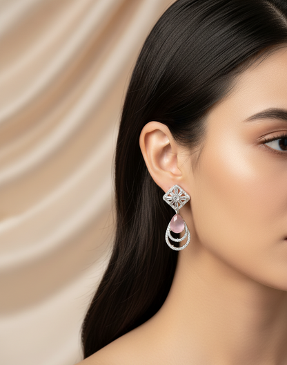 Royal Teardrop Sapphire Danglers