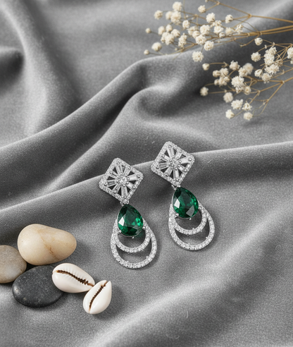 Royal Teardrop Sapphire Danglers