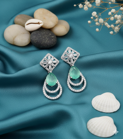 Royal Teardrop Sapphire Danglers