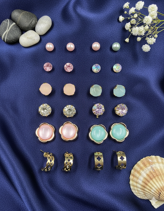 Pastel Dream Earring Ensemble (Pack Of 12)