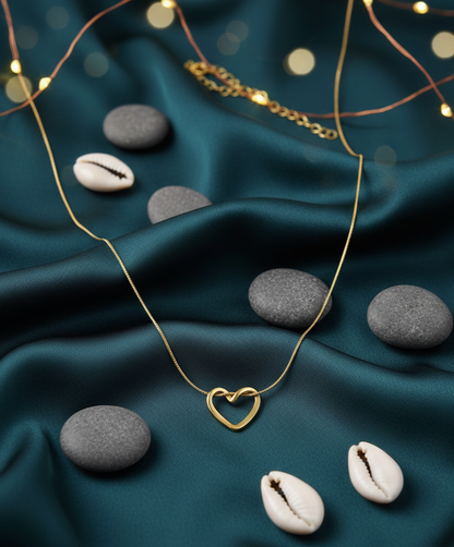 Golden Heartbeat Necklace