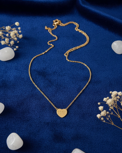 "11:11 Make a Wish" Heart Pendant Necklace