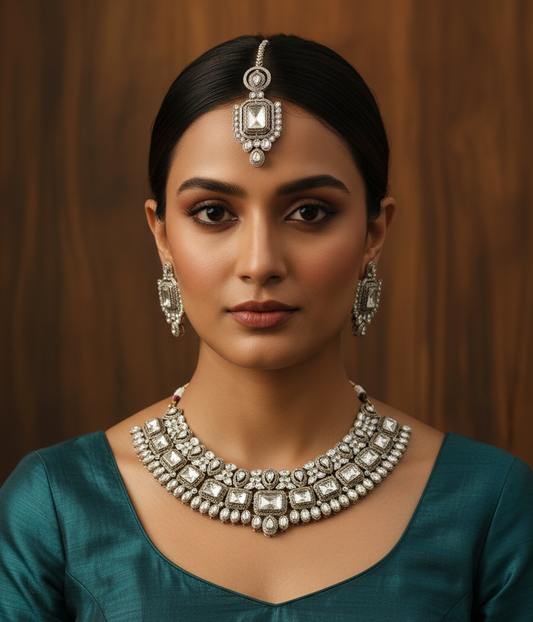 The Empress's Radiant Polki Set