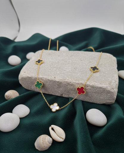 Luxe Clover Cascade Necklace