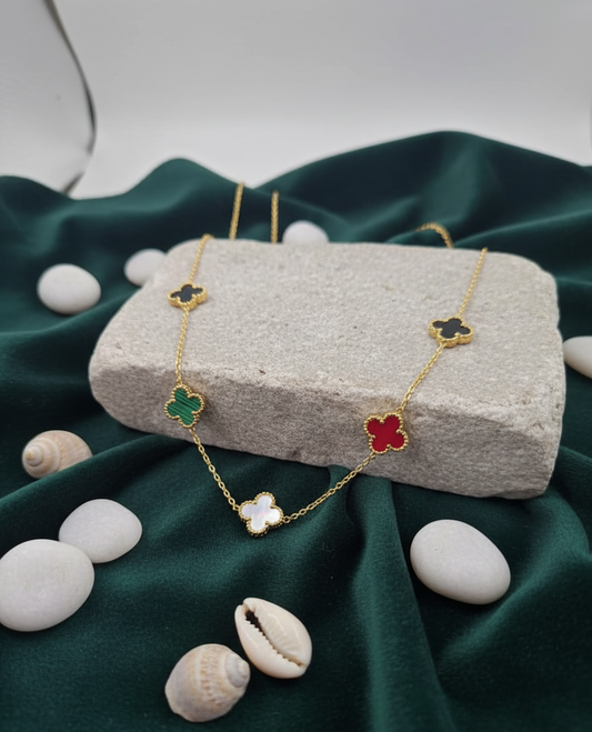 Luxe Clover Cascade Necklace