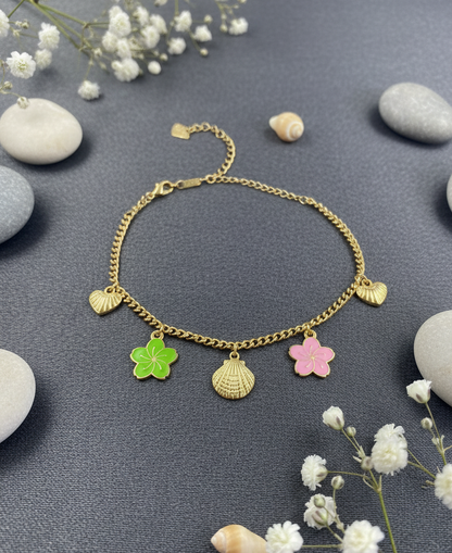 Ocean Blossom Charm Bracelet