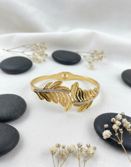 Gilded Feather Cuff