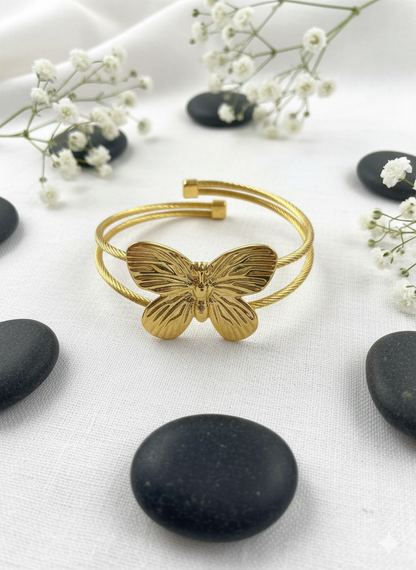 Golden Butterfly Embrace