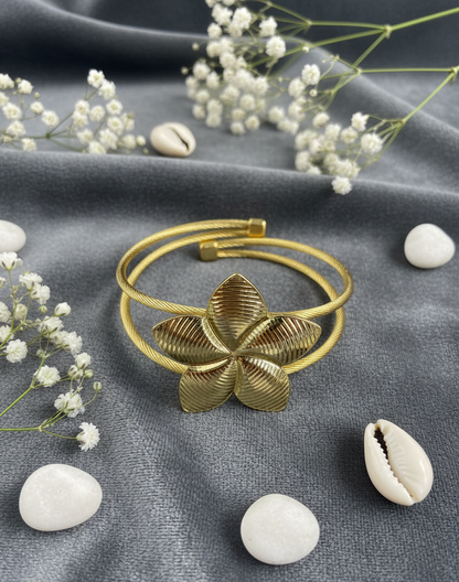 Golden Blossom Bangle