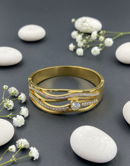 Luminous Wave Bangle