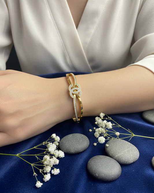 Dazzling Interlock Bangle
