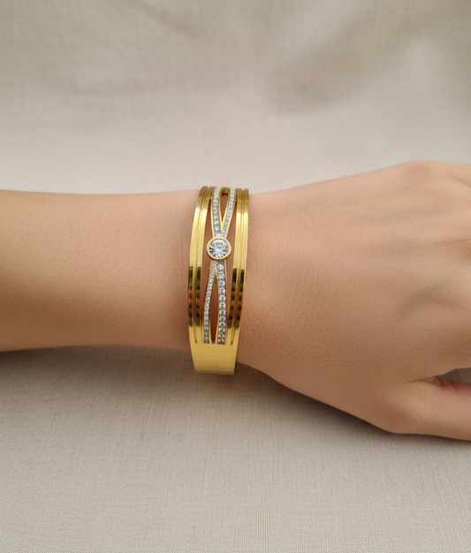 Golden Embellished Bracelet