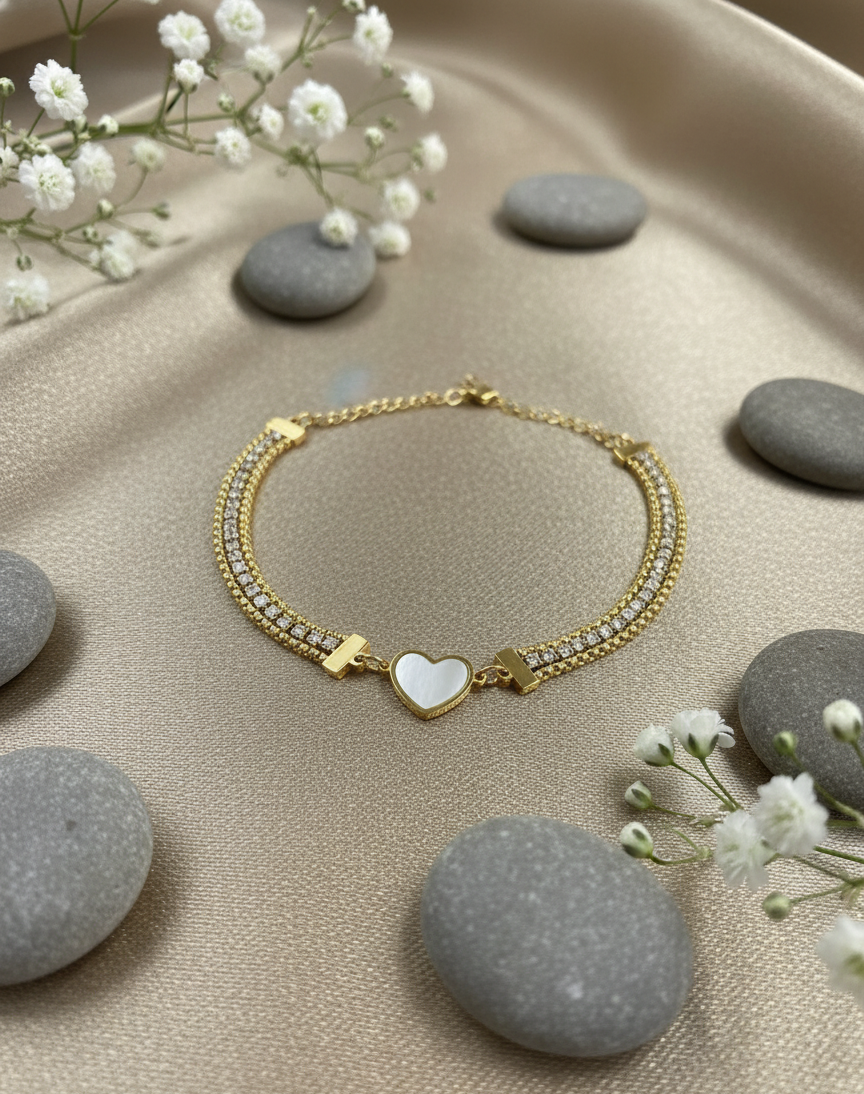 Beloved Heart Chain Bracelet