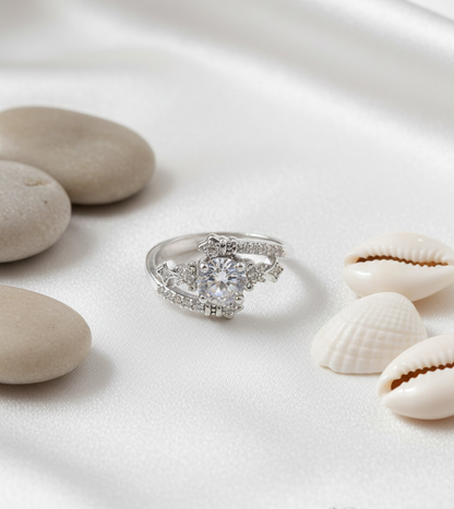 Dazzling Marquise Round Cluster Ring