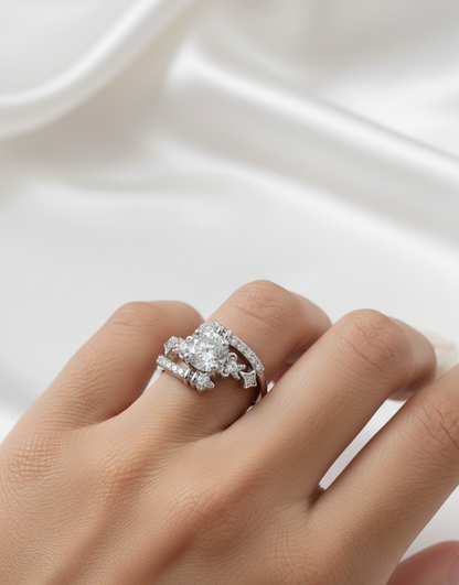 Dazzling Marquise Round Cluster Ring