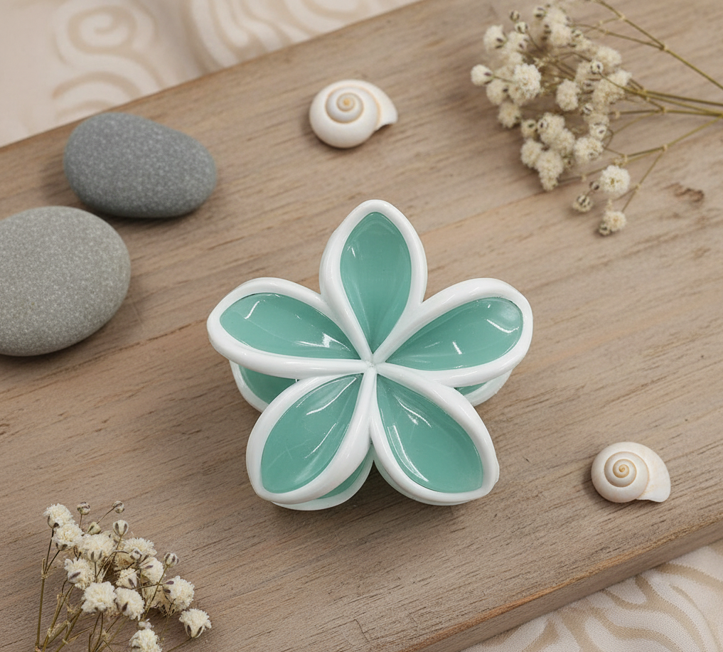 Aqua Bloom Hair Claw