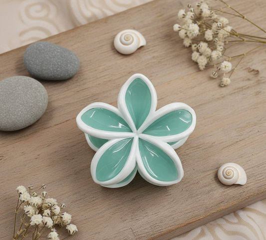 Aqua Bloom Hair Claw