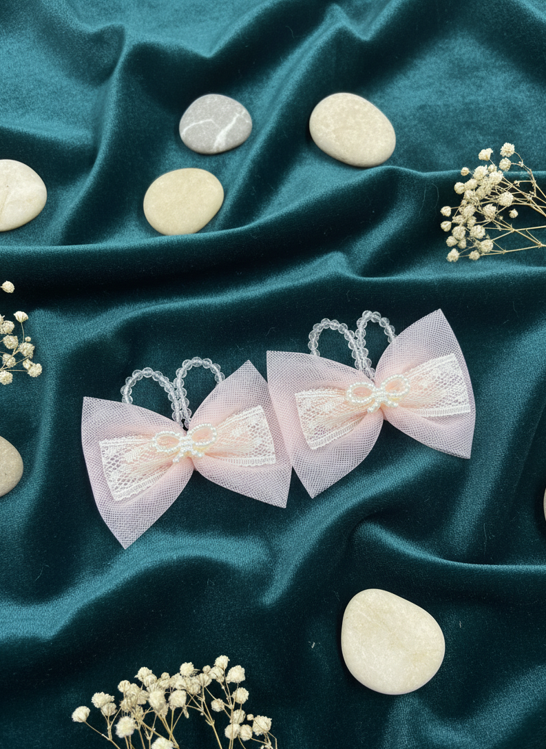 Luminous Mesh Hair Bows