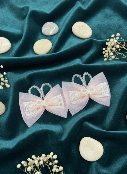Luminous Mesh Hair Bows