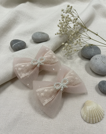 Luminous Mesh Hair Bows