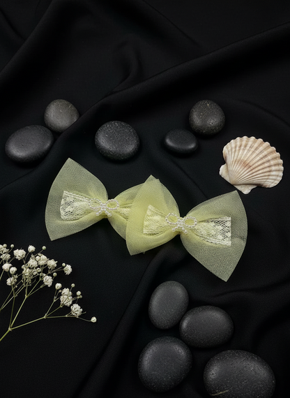 Luminous Mesh Hair Bows