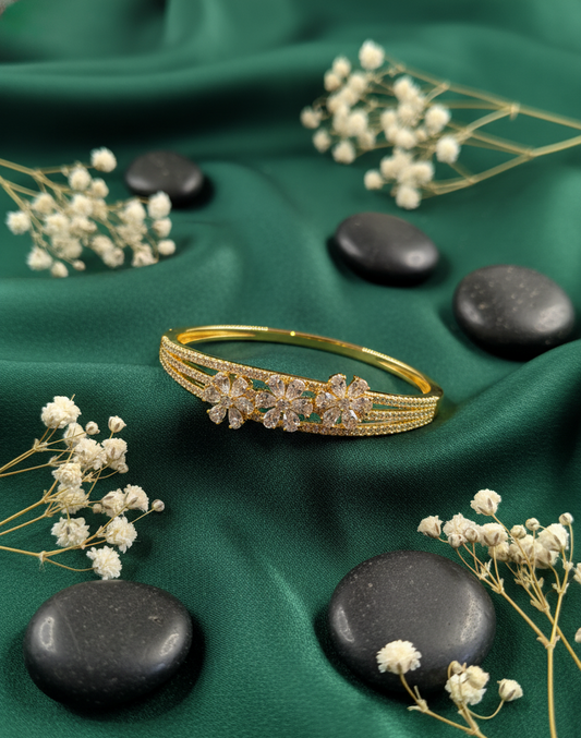 Golden Blossom Diamond Bracelet