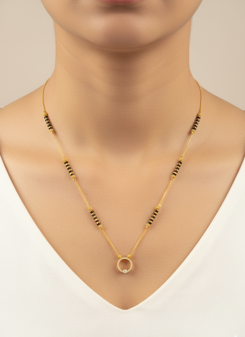 Golden Halo Mangalsutra