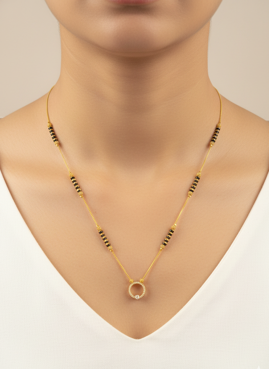 Golden Halo Mangalsutra