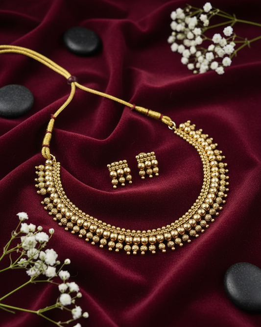 Golden Berry Choker Set