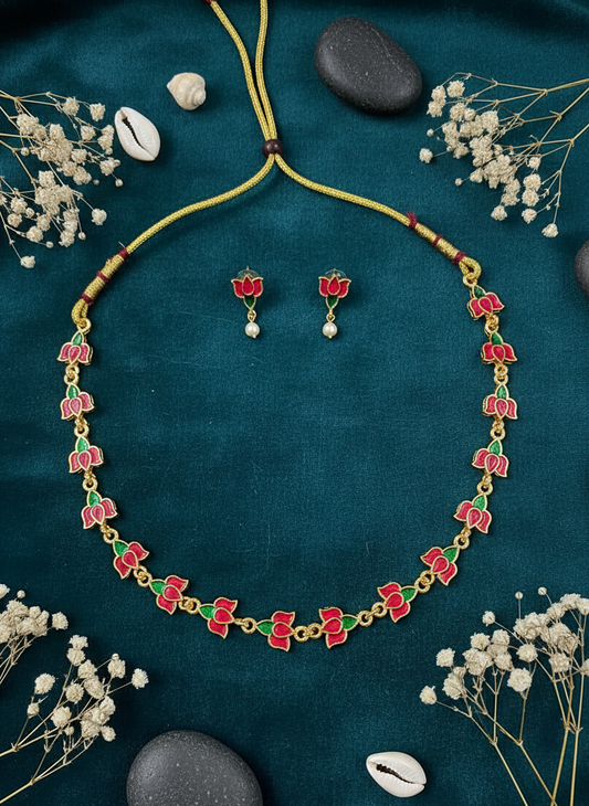 Lotus Bloom Choker Set
