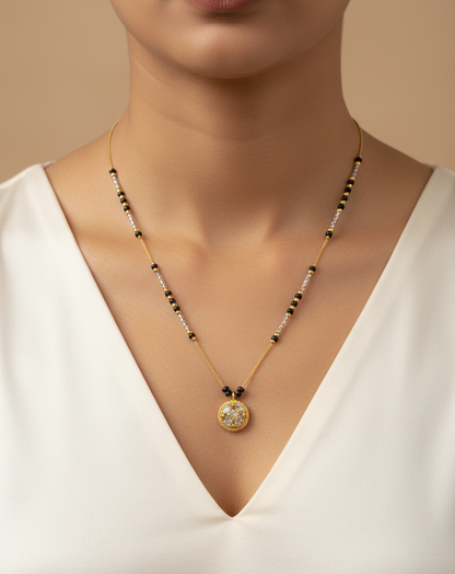 Radiant Black Bead Mangalsutra