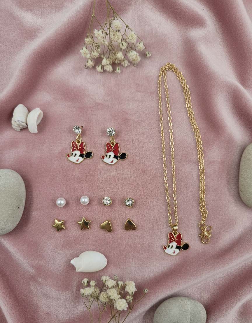 Minnie Chic Necklace & Earring Set