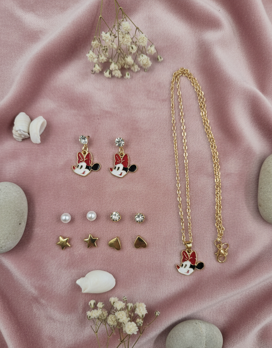 Minnie Chic Necklace & Earring Set
